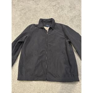 Joseph & Feiss Mens Black Full Zip‎ Bomber Jacket Size Large